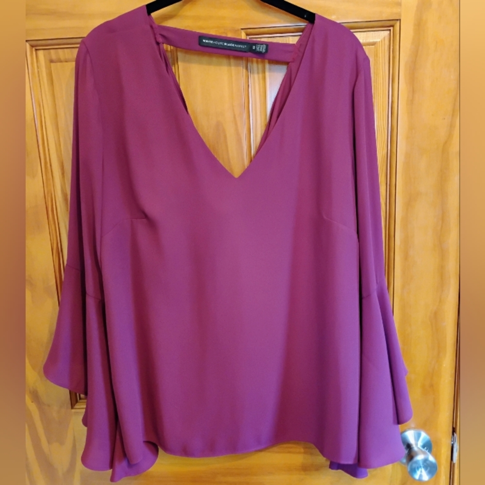 White House Black Market top, sz 12, purple